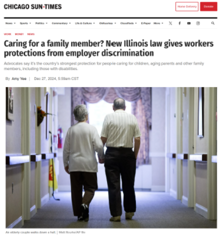 Laura Feldman Quoted in the Sun-Times