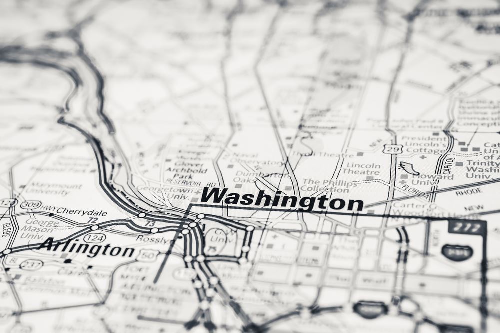 Map of Washington DC