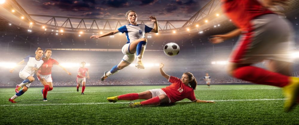 Women Playing Soccer